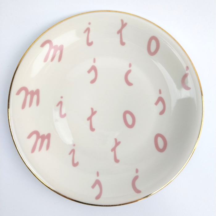 talerz vintage porcelanowy